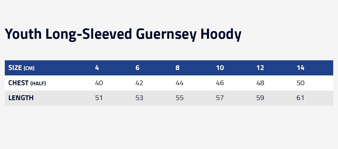 Collingwood Youth Long-Sleeved Guernsey Hoody - Image 3