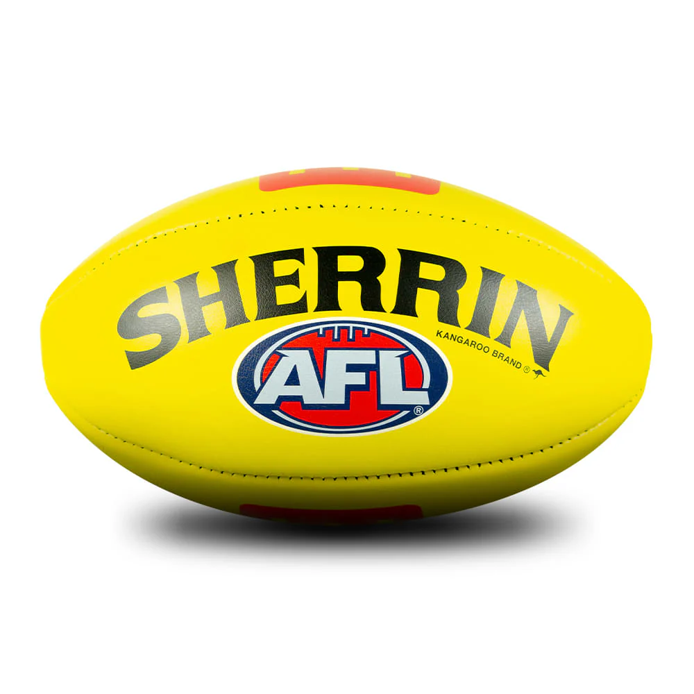 Sherrin Official AFL Game Football - Yellow - Image 8